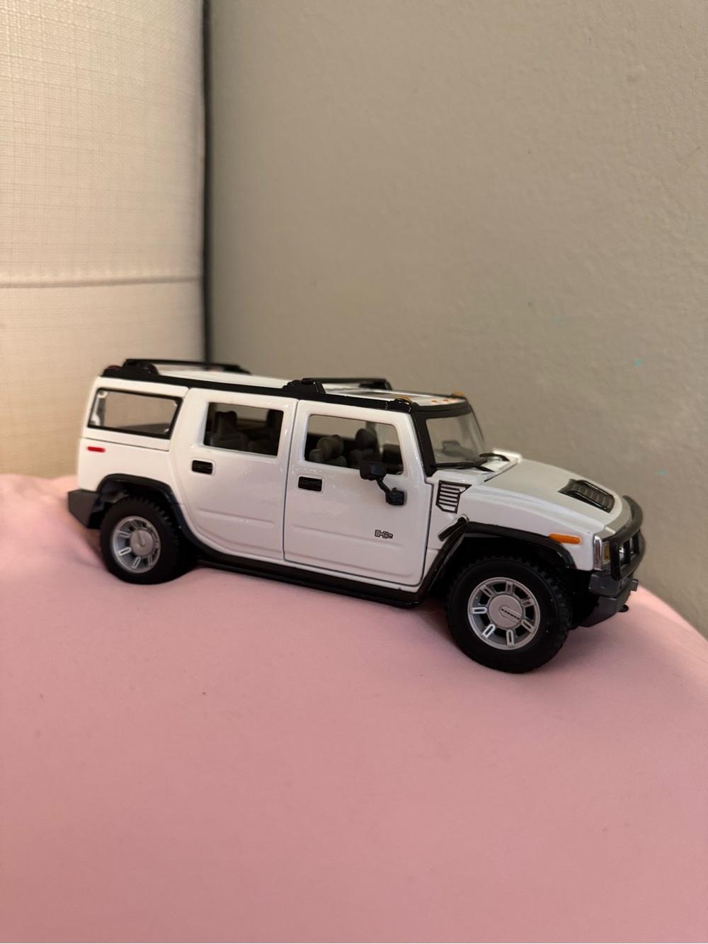 White Hummer H2 Kids Toy SUV - Die-Cast Vehicle